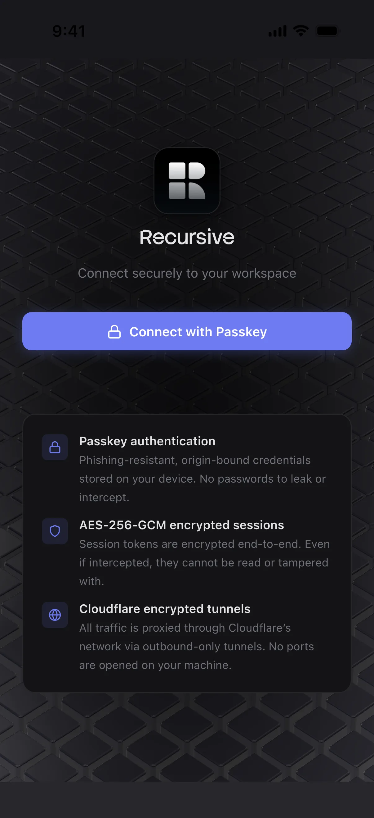 Remote Access mobile view